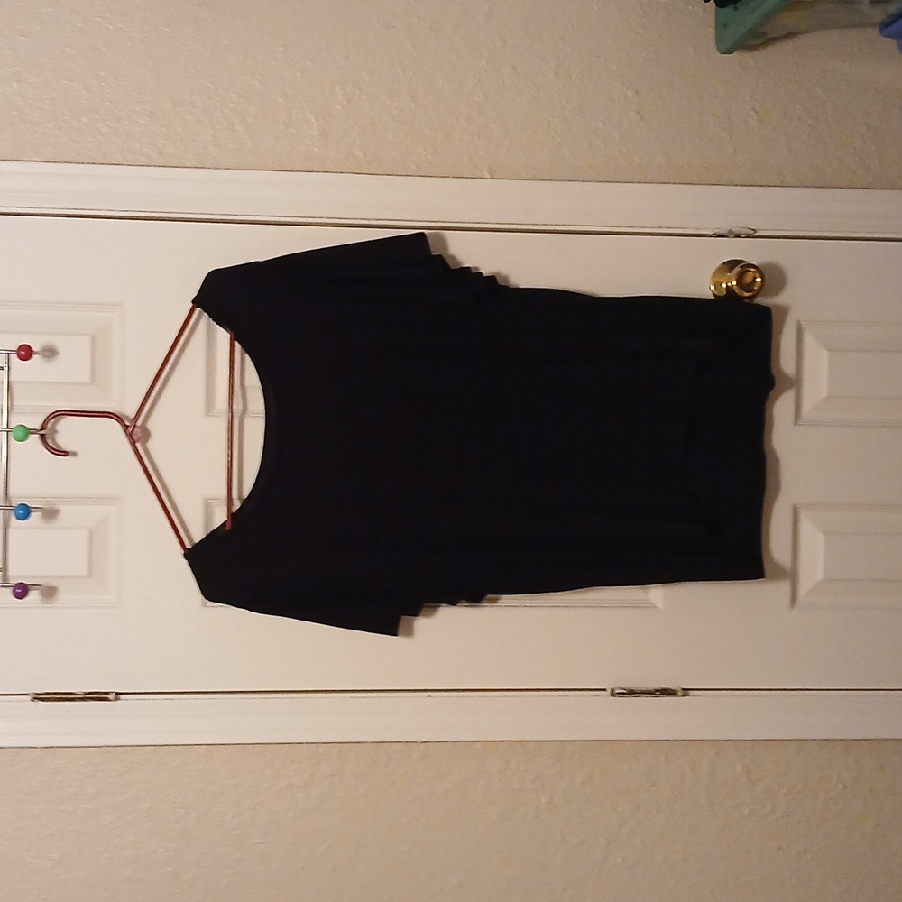 Black, short sleeve, terra & sky black shirt 2X